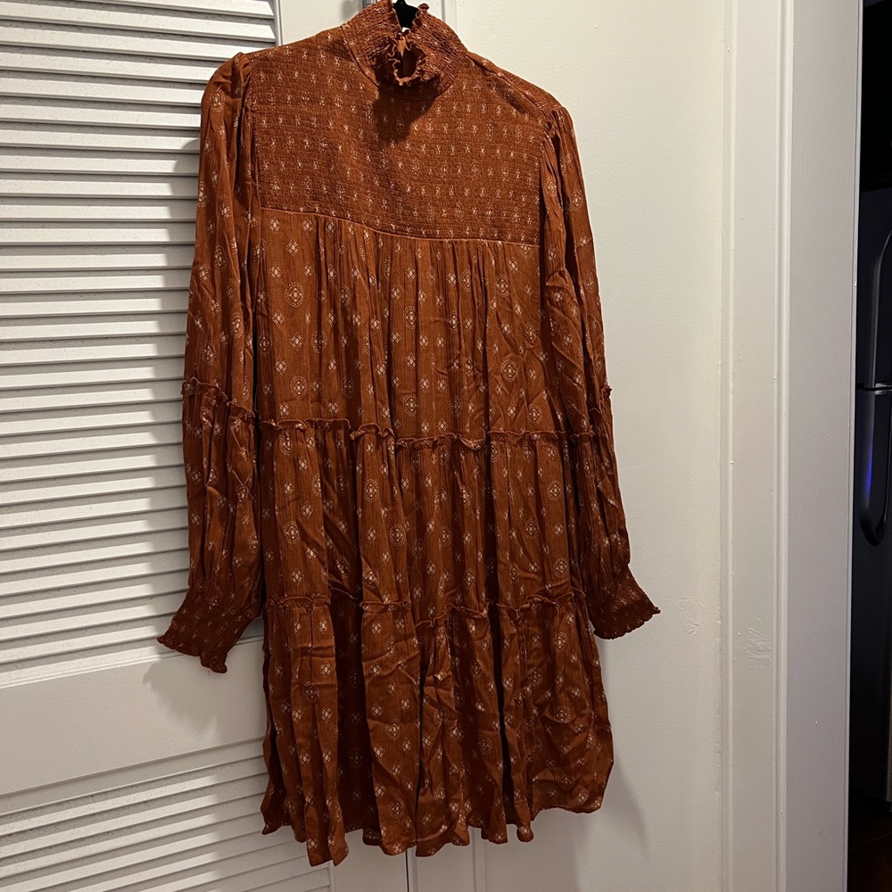 Tiered dress with a mock turtleneck from Dress Up. Size medium.